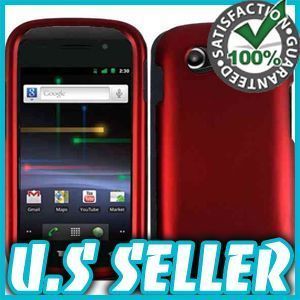 RUBBER RED HARD CASE FOR SAMSUNG NEXUS S+4G D720 PROTECTOR SNAP COVER 