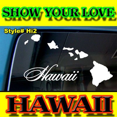 HAWAII HAWAIIAN ISLANDS VINYL DECAL STICKER DAKINE HANU  
