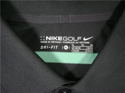 NIKE GOLF   DRI FIT Mens Gray Striped Polo Sports Shirt AWESOME Sz XL 