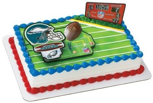 NFL Philadelphia Eagles Football Touchdown Cake Decoration Topper Set 