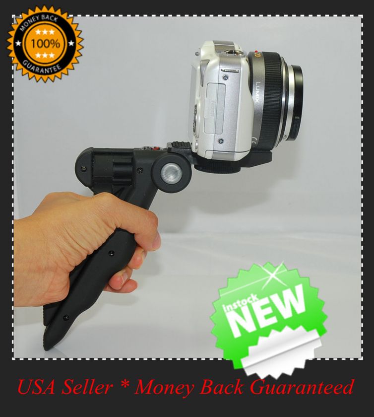   Tripod Hand Held Grip 2 1 Digital Camera Stand Flash New USA in Box