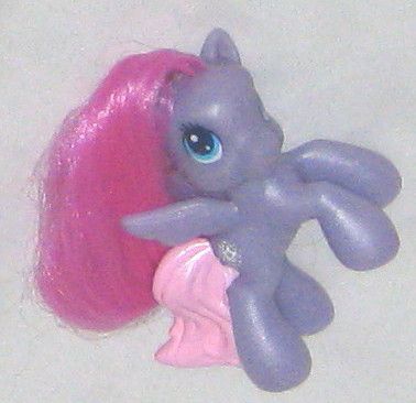 Purple Raring My Little Pony Horse Toy w Pink Mane  