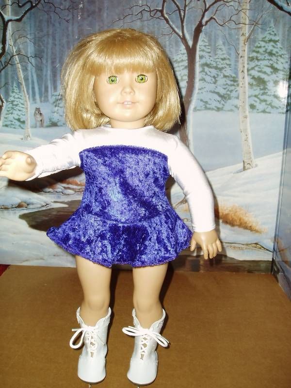 Velvet Ice Skating Doll Clothes fits American Girl  