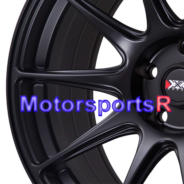 18 XXR 527 Flat Black Concave Staggered Rims Wheel Stance 93 98 Toyota 