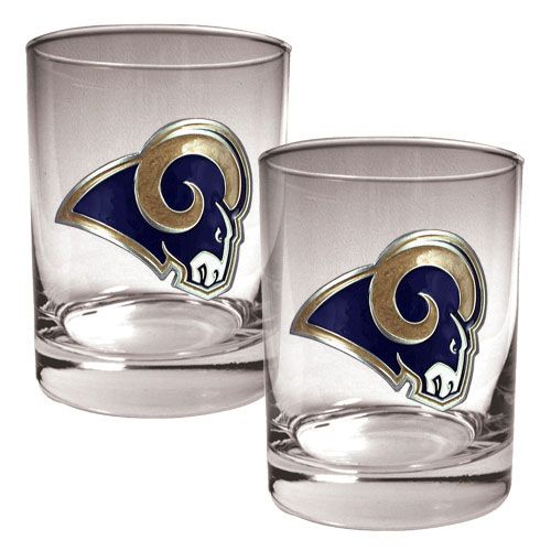 NFC NFL 2pc Rocks Glass Set   Primary Logo  