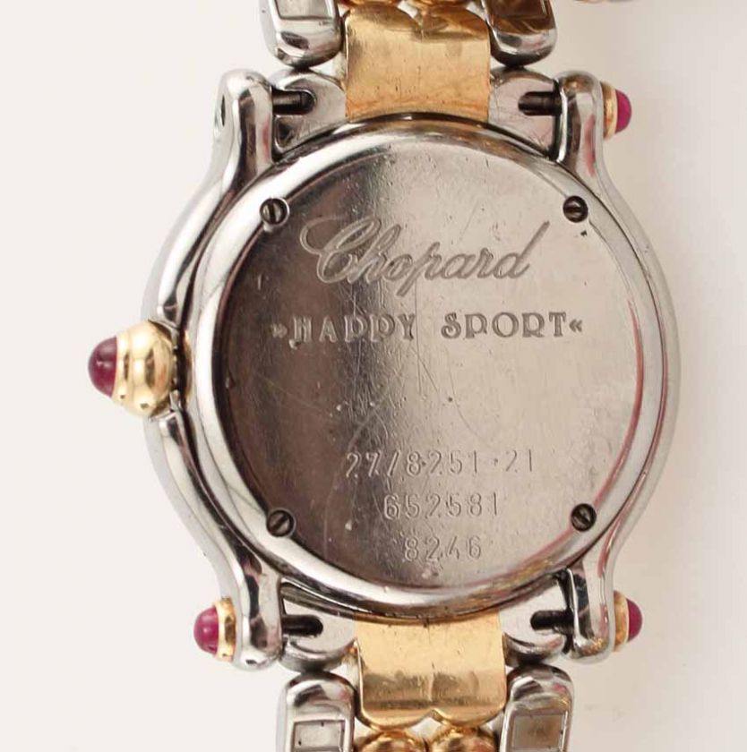 Genuine Chopard Happy Sport Diamond Ladies Wrist Watch w/ Box and 