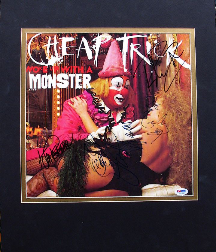 CHEAP TRICK Autographed WOKE UP WITH A MONSTER Promo Album Flat By All 