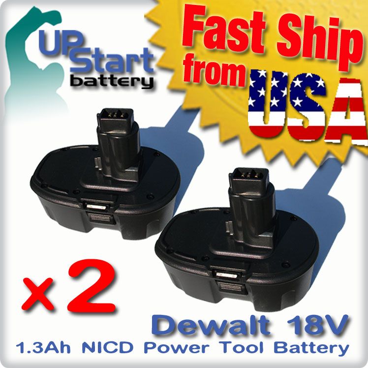 2x New Replacement Battery for Dewalt 18 Volt Power Tools