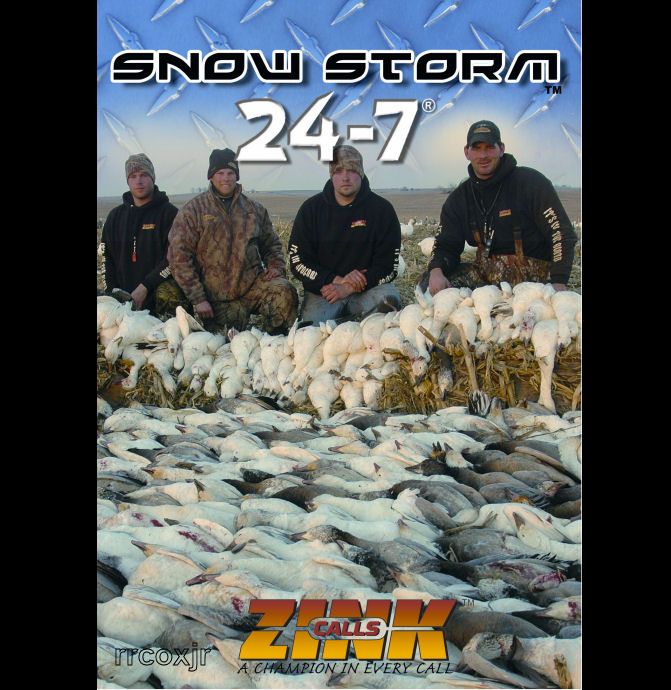 ZINK SNOW STORM 24/7 CALL GOOSE HUNTING DECOY VIDEO DVD 810280017120 