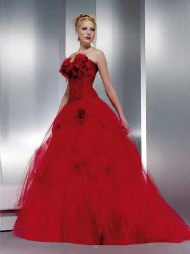 New Red Wedding Dress/Bridesmaid Prom Gown Size*Custom  