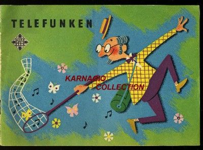 TELEFUNKEN RADIO,RECORD PLAYER AND CHANGER COL. BOOKLET  